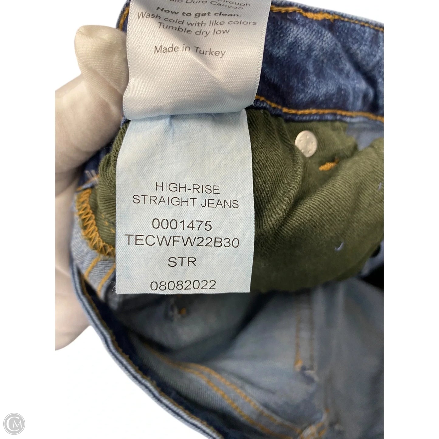 Jeans Straight By Tecovas In Blue Denim, Size: 14