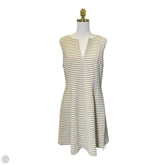 Dress Designer By Lilly Pulitzer In Gold & White, Size: Xl