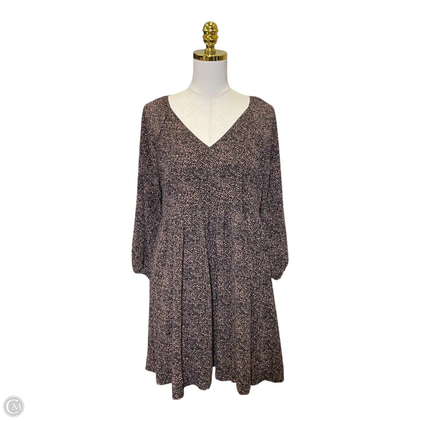 Dress Casual Midi By Madewell In Black & Brown, Size: S