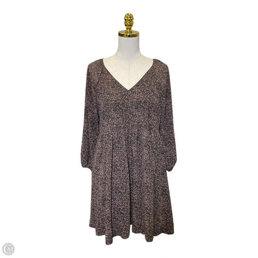 Dress Casual Midi By Madewell In Black & Brown, Size: S