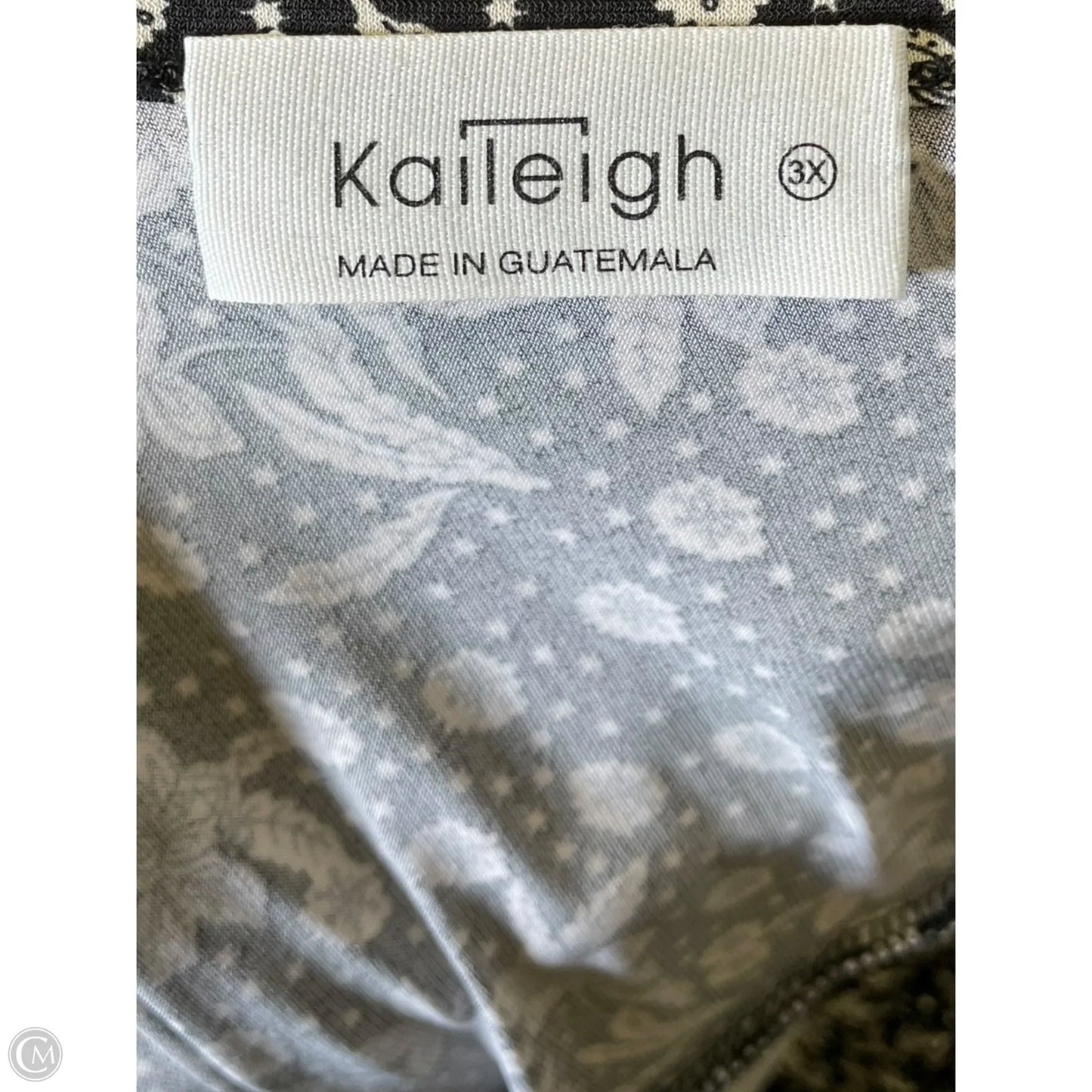 Dress Casual Midi By Kaileigh In Black & Cream, Size: 3x