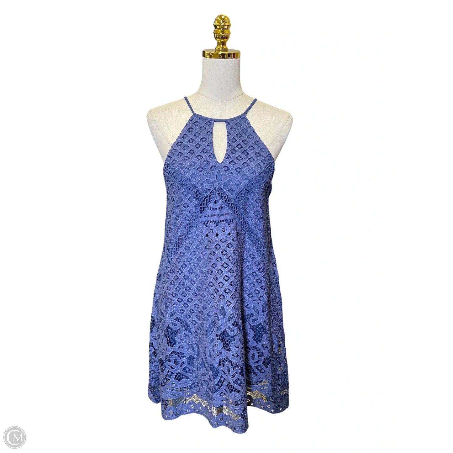 Dress Casual Midi By Alya In Blue, Size: L