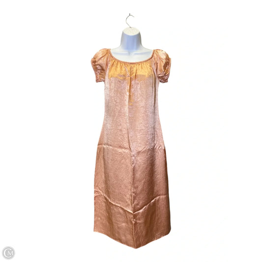 Dress Casual Midi By J. Crew In Peach, Size: 8