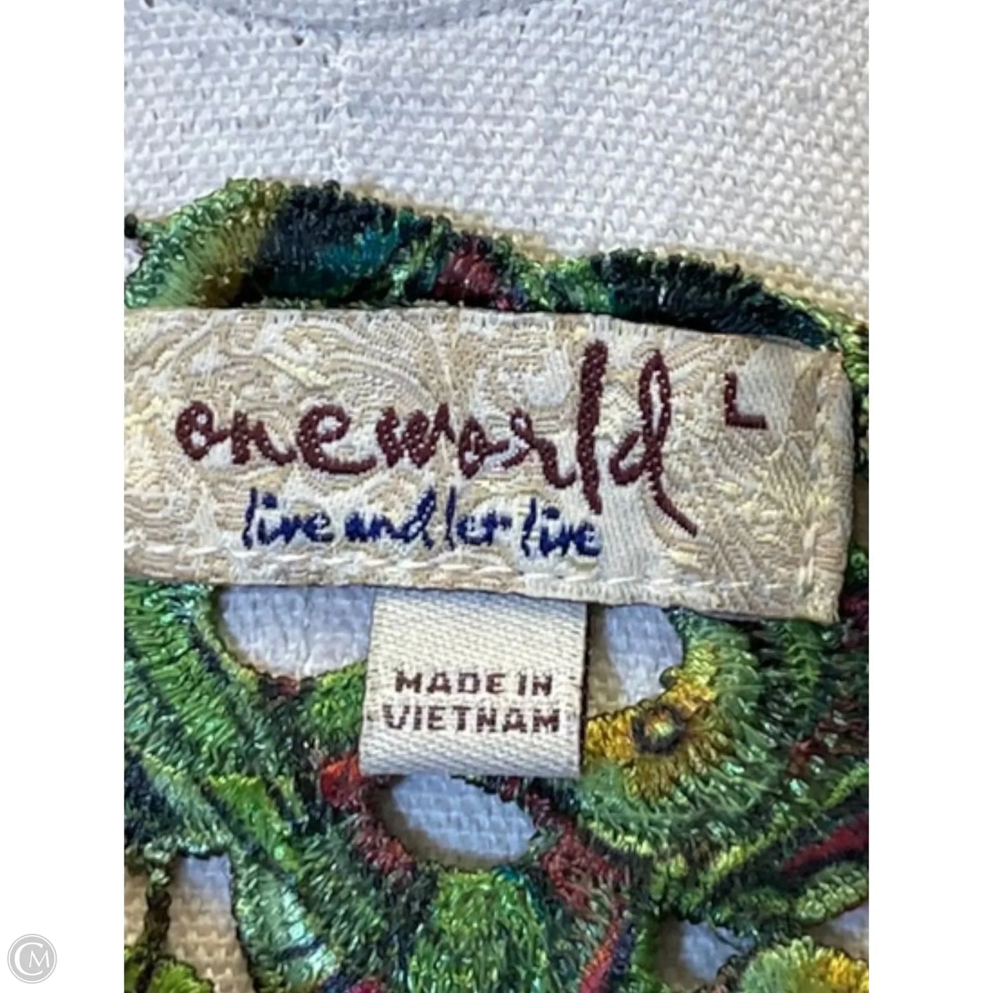 Top Long Sleeve By One World In Green, Size: L