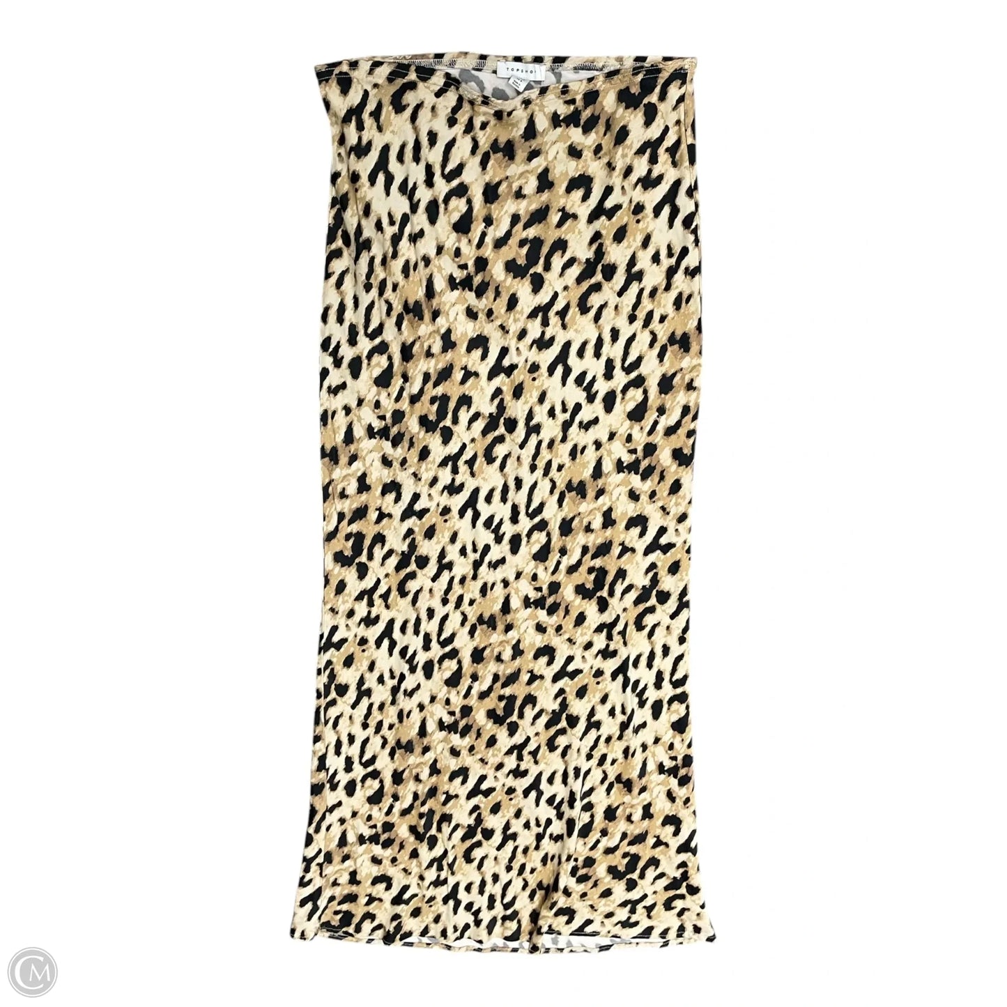 Skirt Maxi By Top Shop In Animal Print, Size: 8