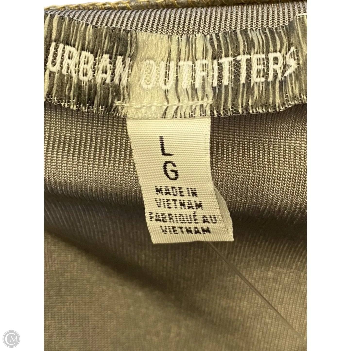 Top Sleeveless By Urban Outfitters In Gold & Grey, Size: L