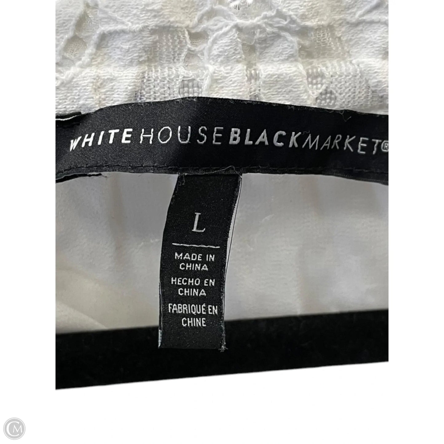 Top Long Sleeve By White House Black Market In White, Size: L