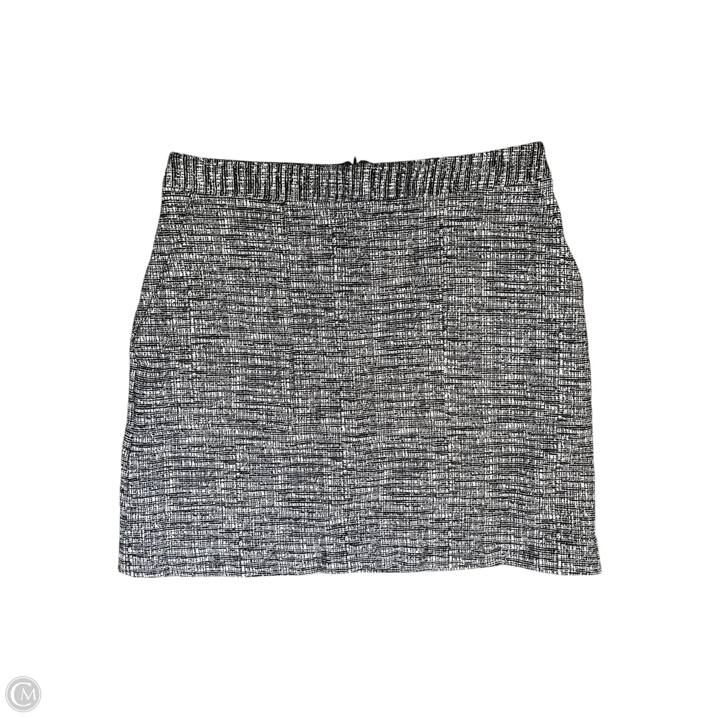 Skirt Midi By Banana Republic In Black & White, Size: L