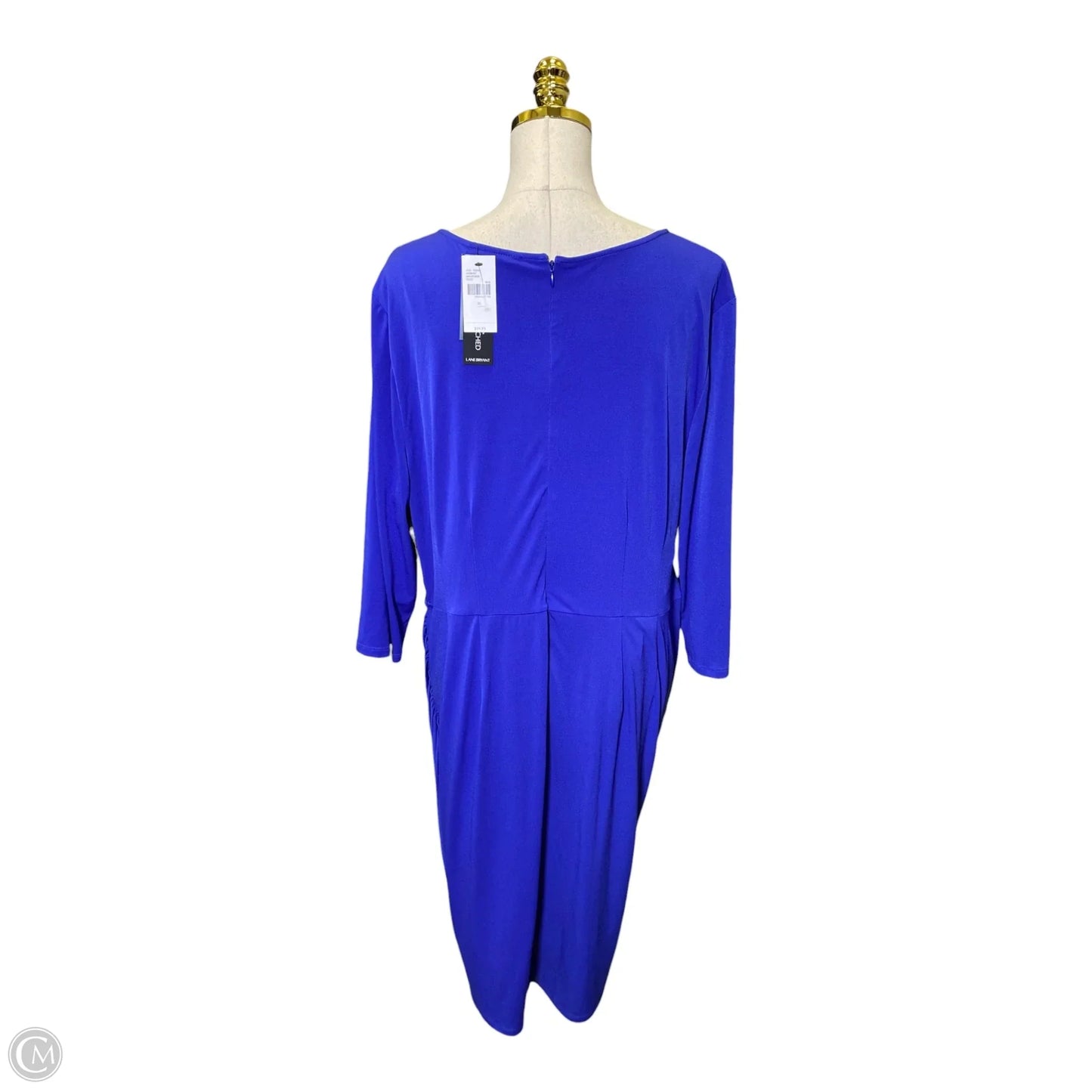 Dress Casual Midi By Lane Bryant In Blue, Size: 2x