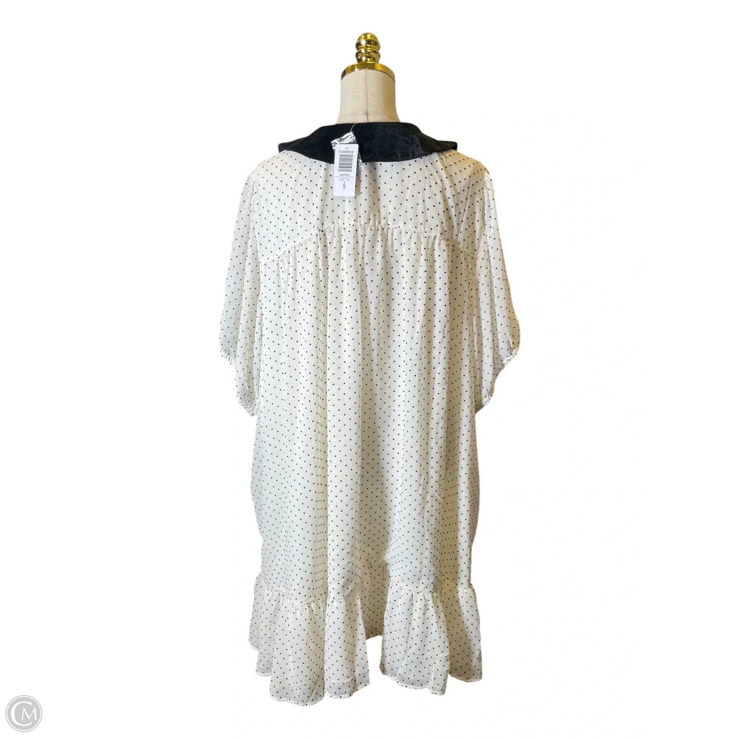 Dress Casual Midi By Torrid In Black & White, Size: 5x