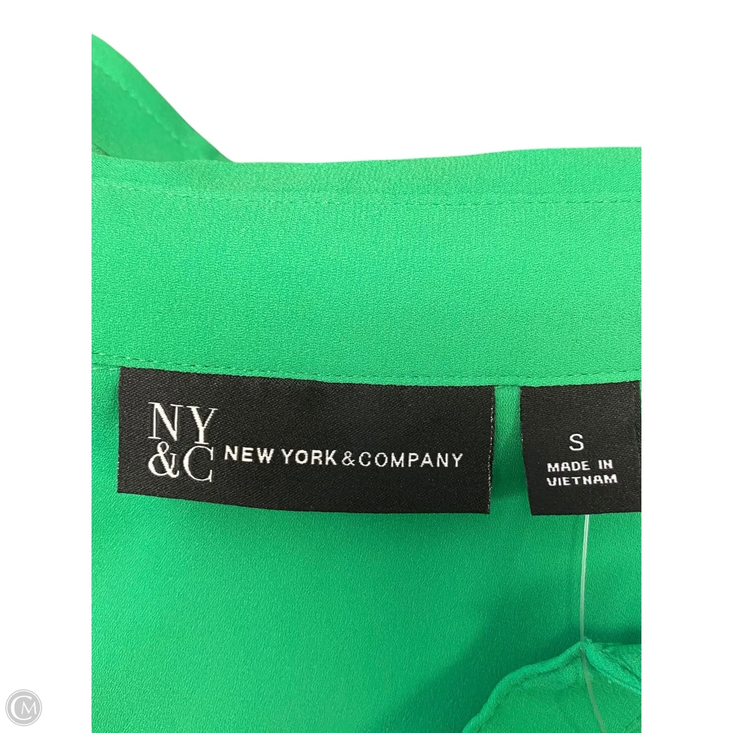Top 3/4 Sleeve By Nycc In Green, Size: S