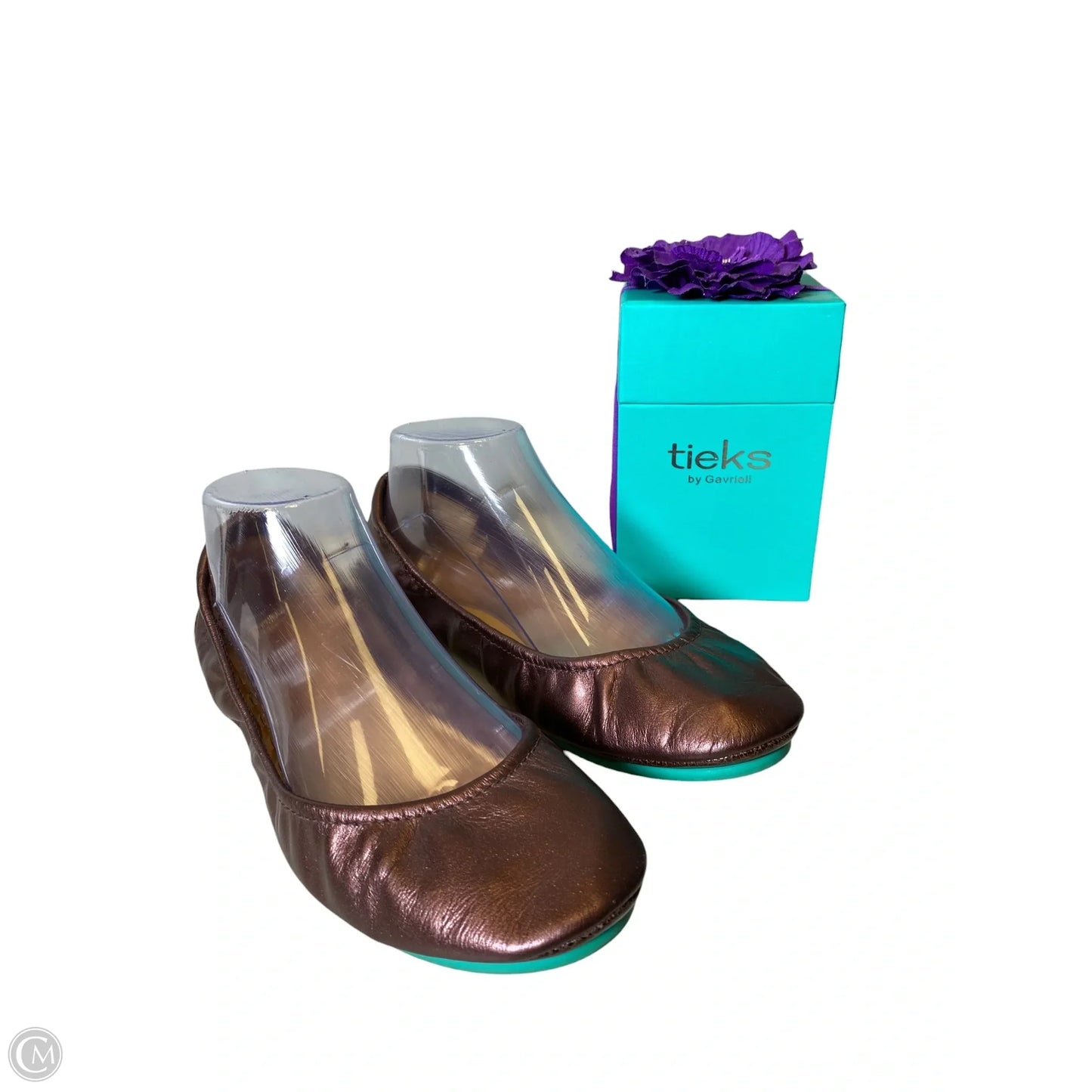 Shoes Flats By Tieks In Bronze, Size: 8