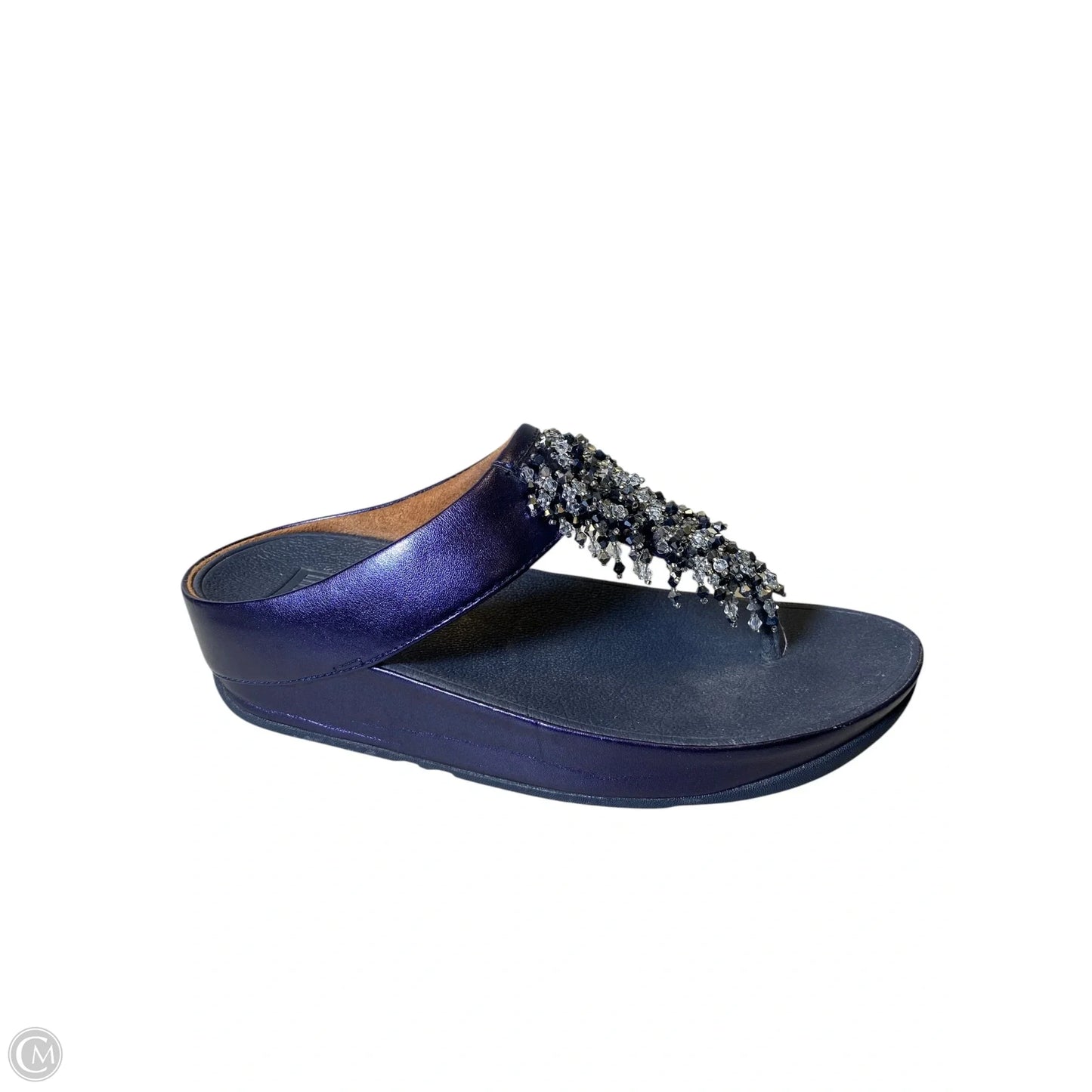 Sandals Heels Platform By Fitflop In Navy, Size: 7.5