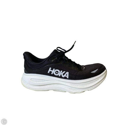 Shoes Athletic By Hoka In Black & White, Size: 10