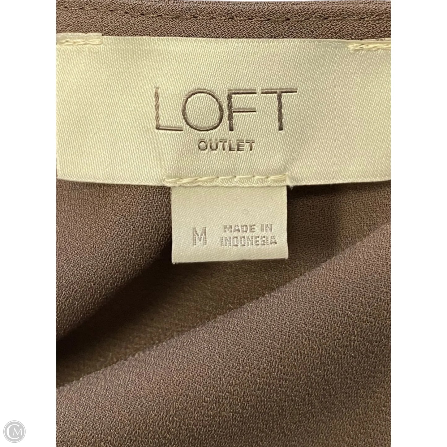 Top Long Sleeve By Loft In Brown, Size: M