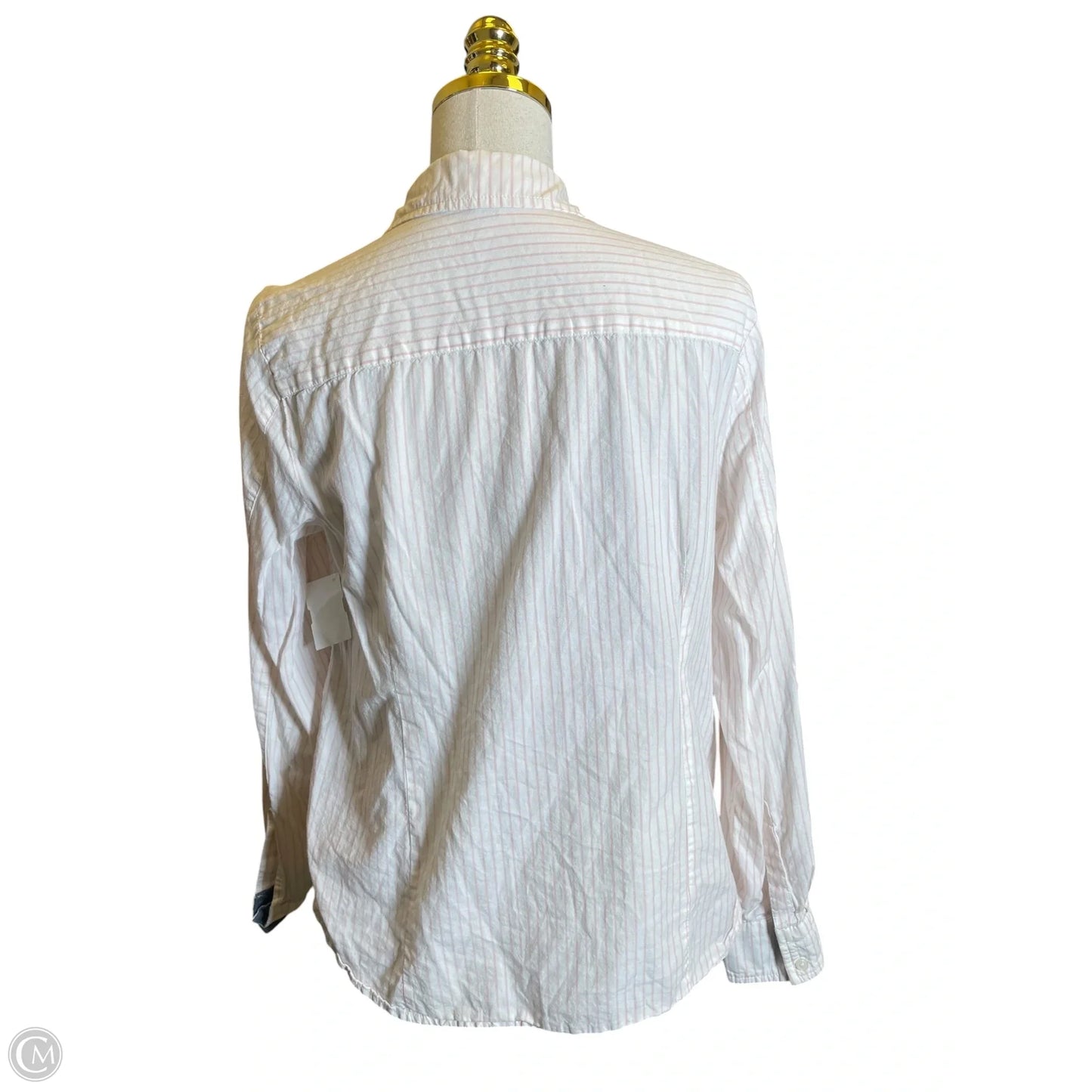 Top Long Sleeve By Tommy Hilfiger In Pink & White, Size: Sp