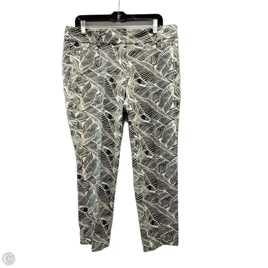 Pants Dress By Loft In Black & Cream, Size: 10