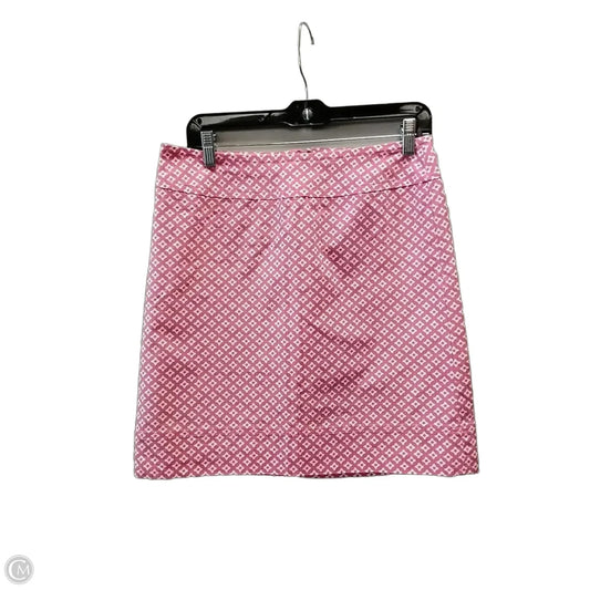 Skirt Mini & Short By Talbots In Pink & White, Size: 6