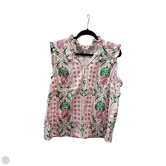 Blouse Sleeveless By Charter Club In Multi-colored, Size: Xl