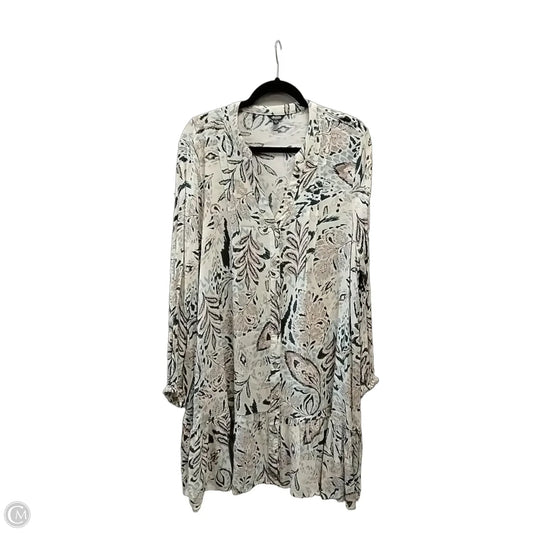 Dress Casual Midi By Clothes Mentor In Multi-colored, Size: Xl
