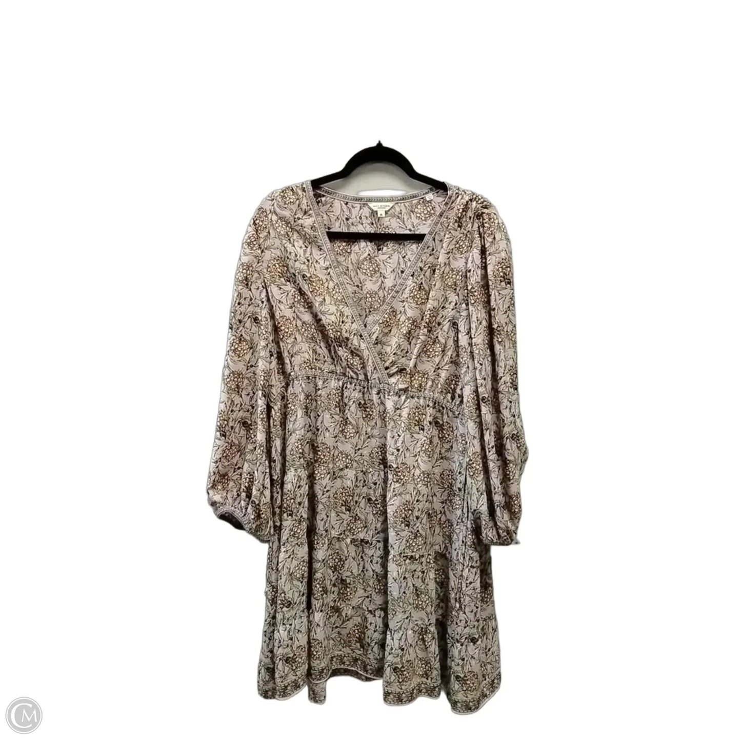 Dress Casual Midi By Max Studio In Floral Print, Size: Xl