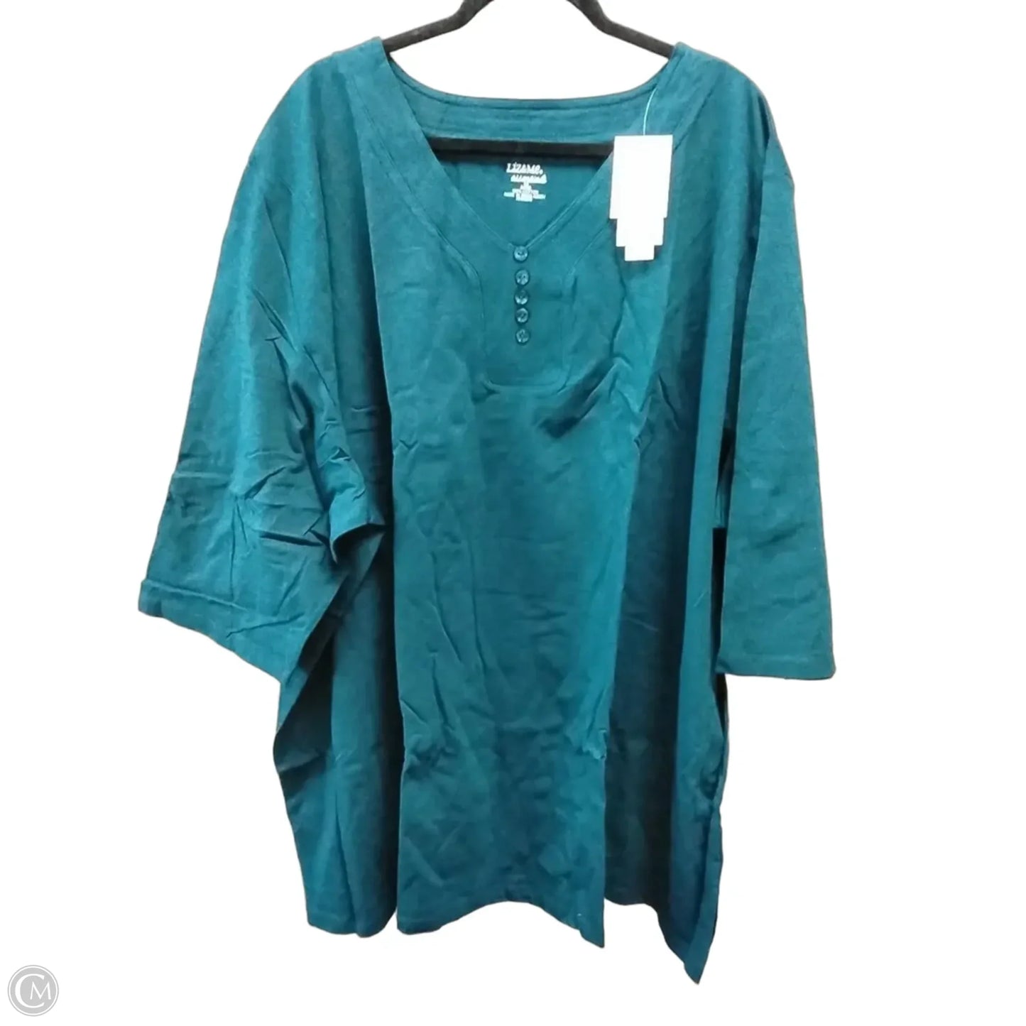 Top Short Sleeve By Liz And Me In Green, Size: 5