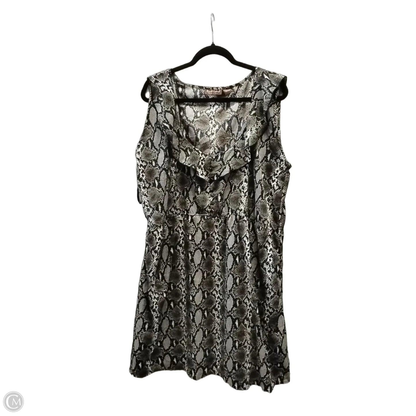 Dress Casual Short By Speed Control In Snakeskin Print, Size: 3x