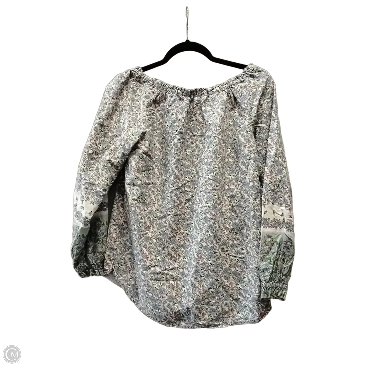 Blouse Long Sleeve By Loft In Floral Print, Size: S