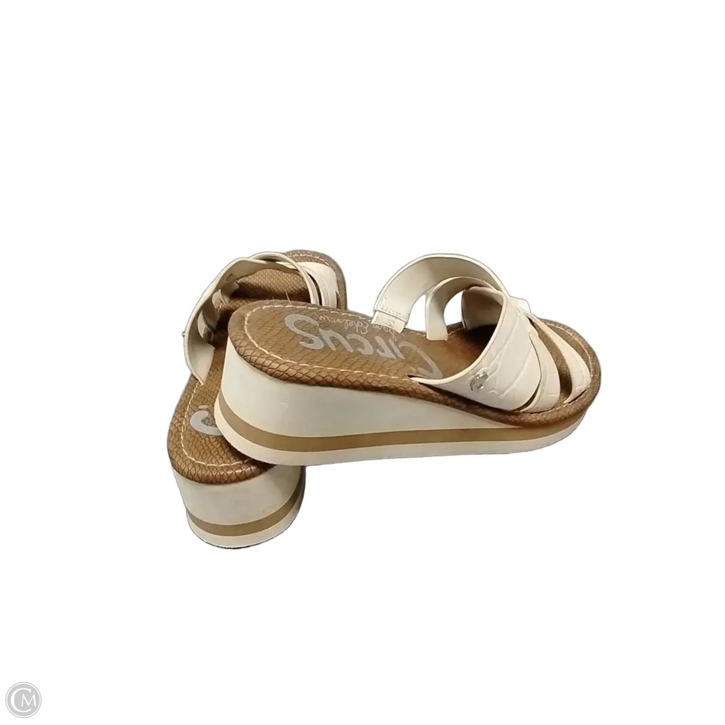 Sandals Heels Wedge By Sam Edelman In Tan, Size: 7.5