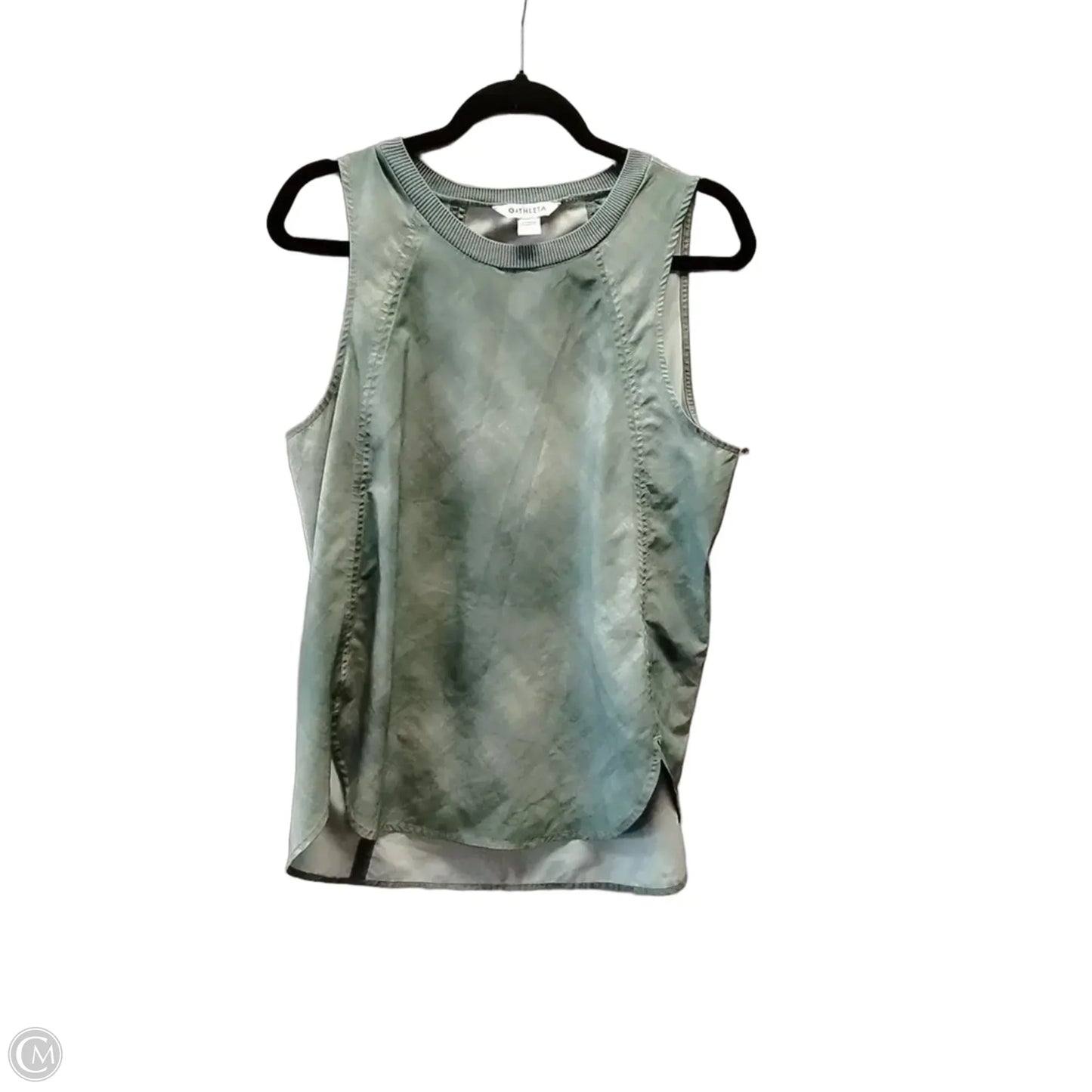 Athletic Top Short Sleeve By Athleta In Green, Size: M