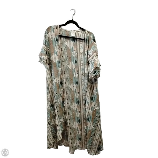 Kimono By Clothes Mentor In Multi-colored, Size: 2x