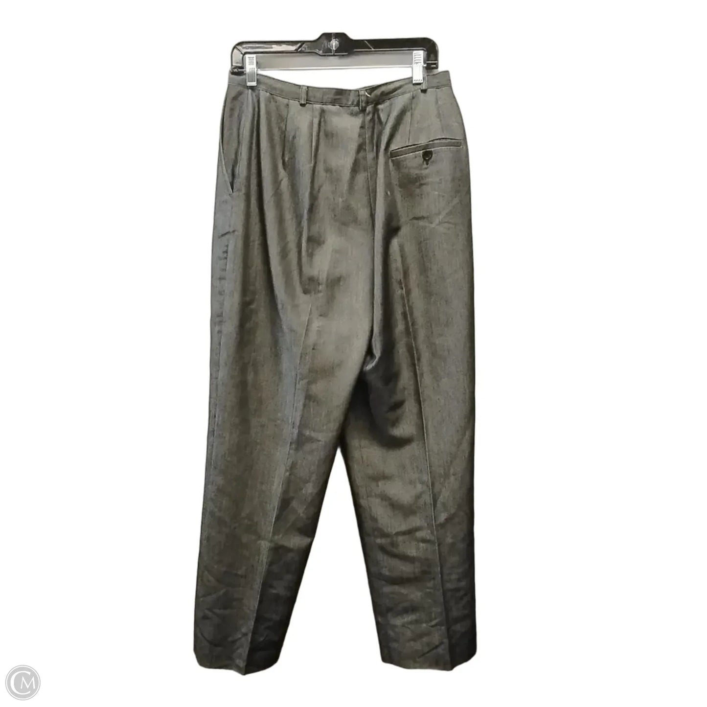 Pants Suit 2pc By Larry Levine In Grey, Size: 12