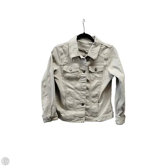 Jacket Denim By Lee In Grey, Size: M