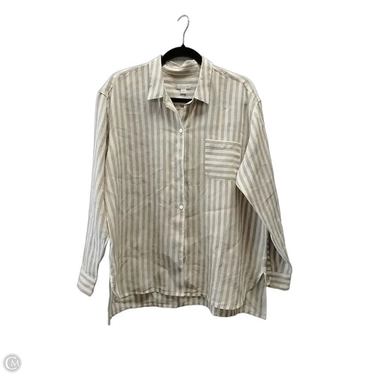 Blouse Long Sleeve By J. Jill In Striped Pattern, Size: M