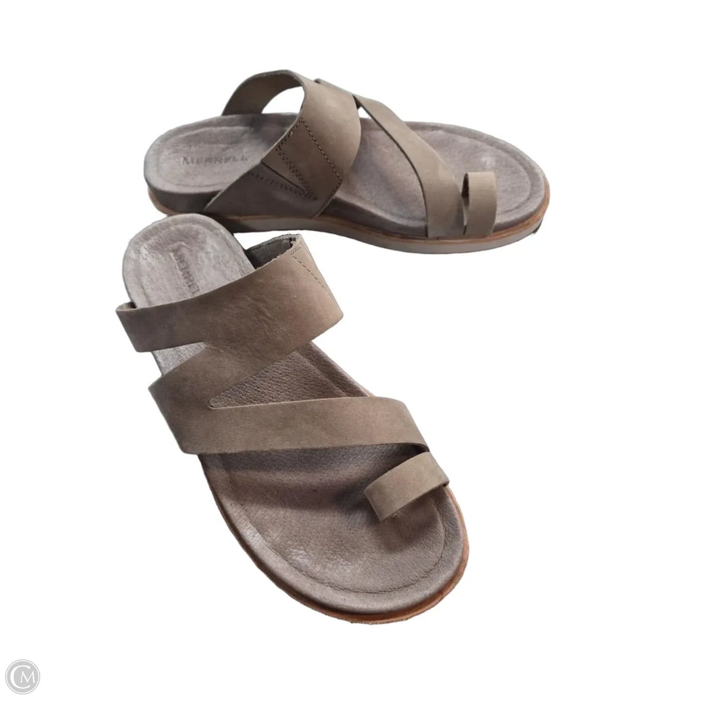 Sandals Flats By Merrell In Tan, Size: 7