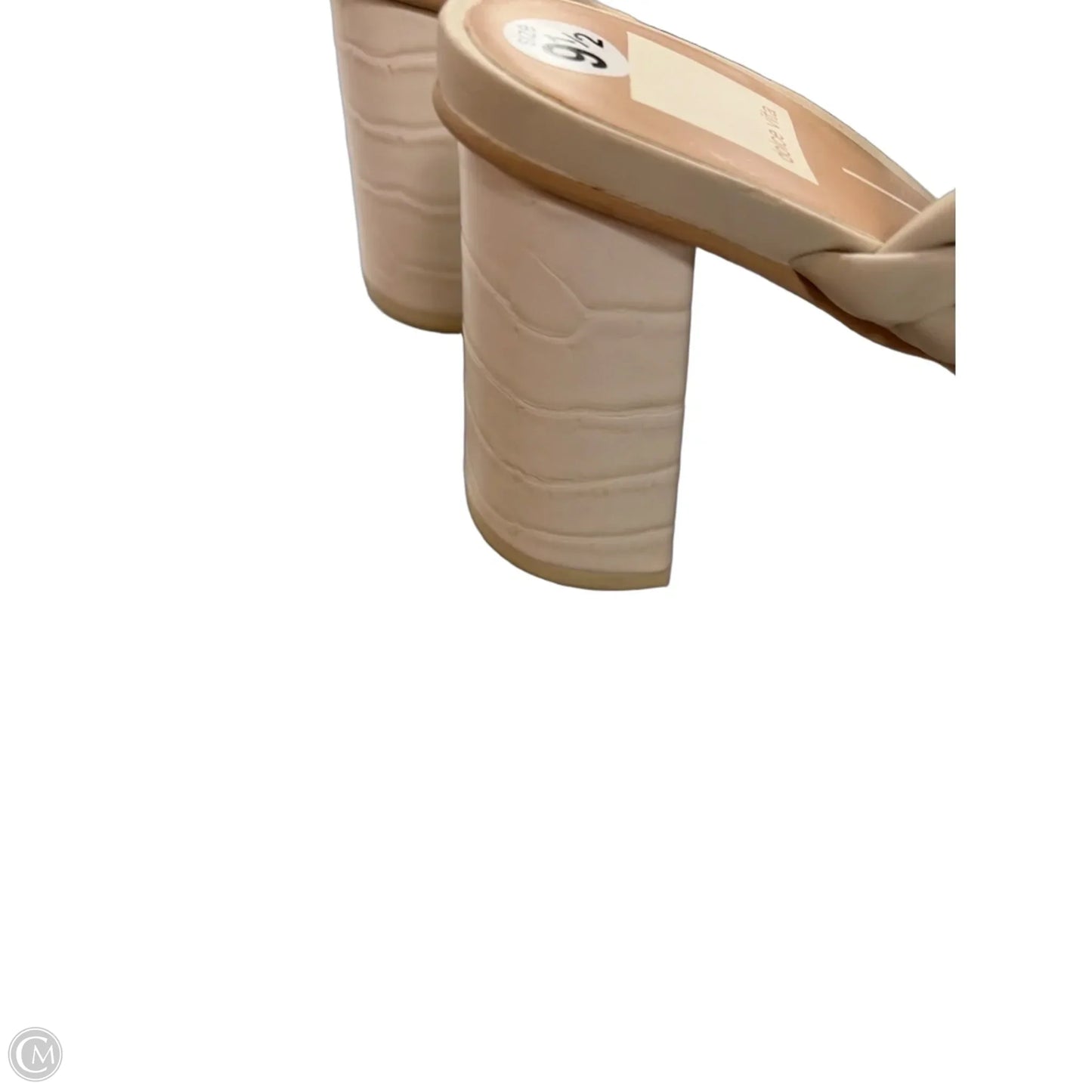 Sandals Heels Block By Dolce Vita In Cream, Size: 9.5