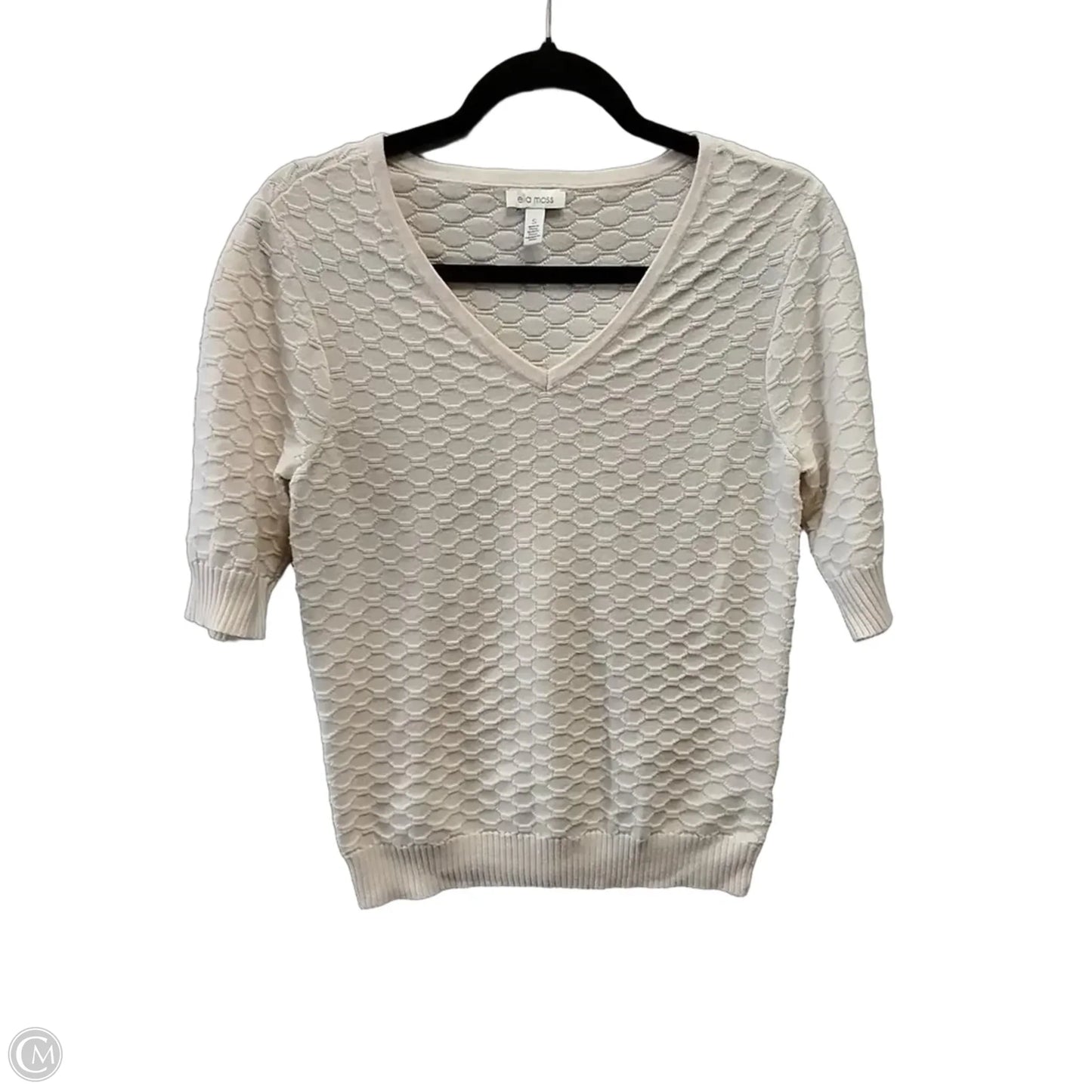 Sweater Short Sleeve By Ella Moss In Pink, Size: S