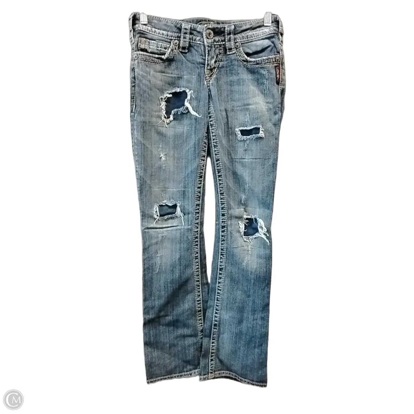 Jeans Boot Cut By Silver In Blue, Size: 2