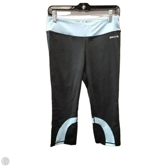 Athletic Capris By Baleaf In Black & Blue, Size: M
