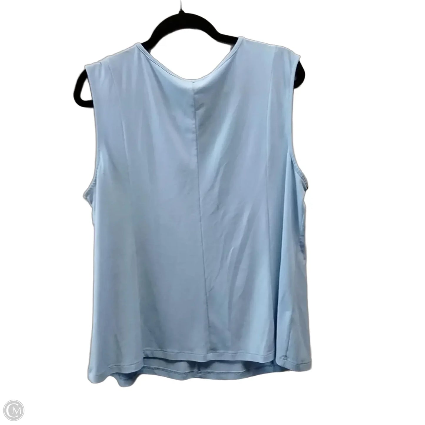 Top 2pc Sleeveless By Kasper In Blue, Size: L