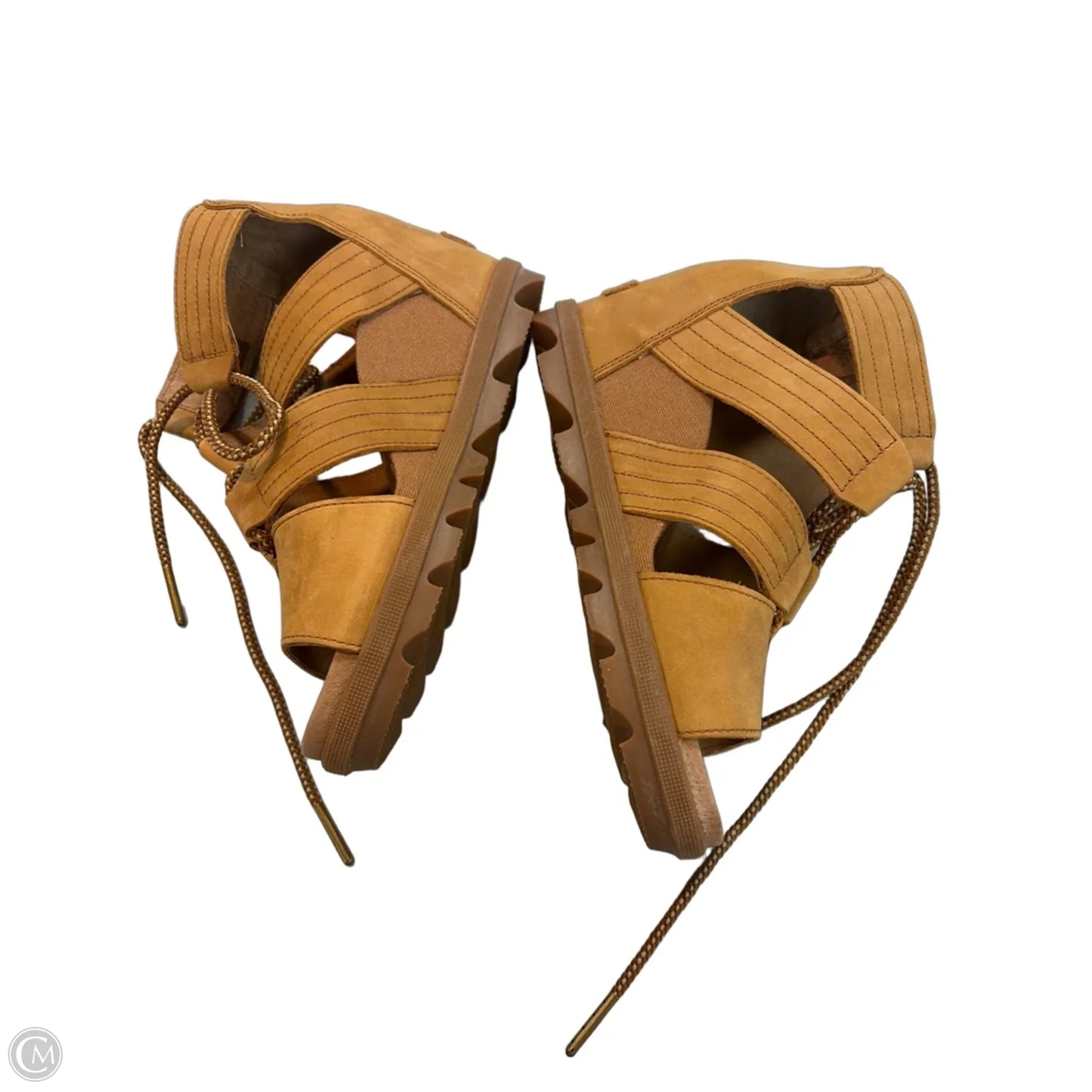 Sandals Heels Wedge By Sorel In Brown, Size: 5