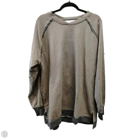 Sweatshirt Crewneck By Bke In Brown, Size: Xxl