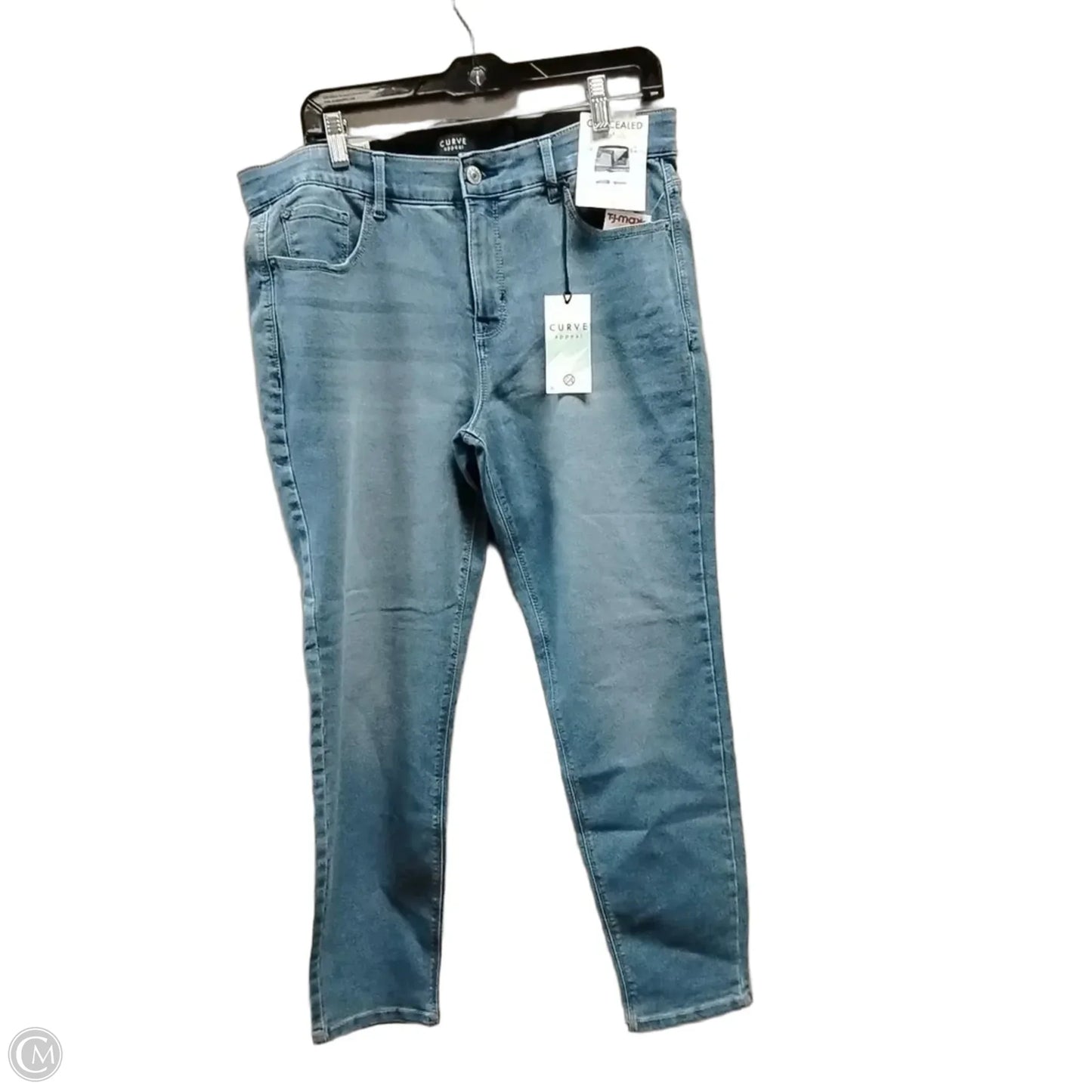 Jeans Skinny By Curve Appeal In Blue, Size: 12