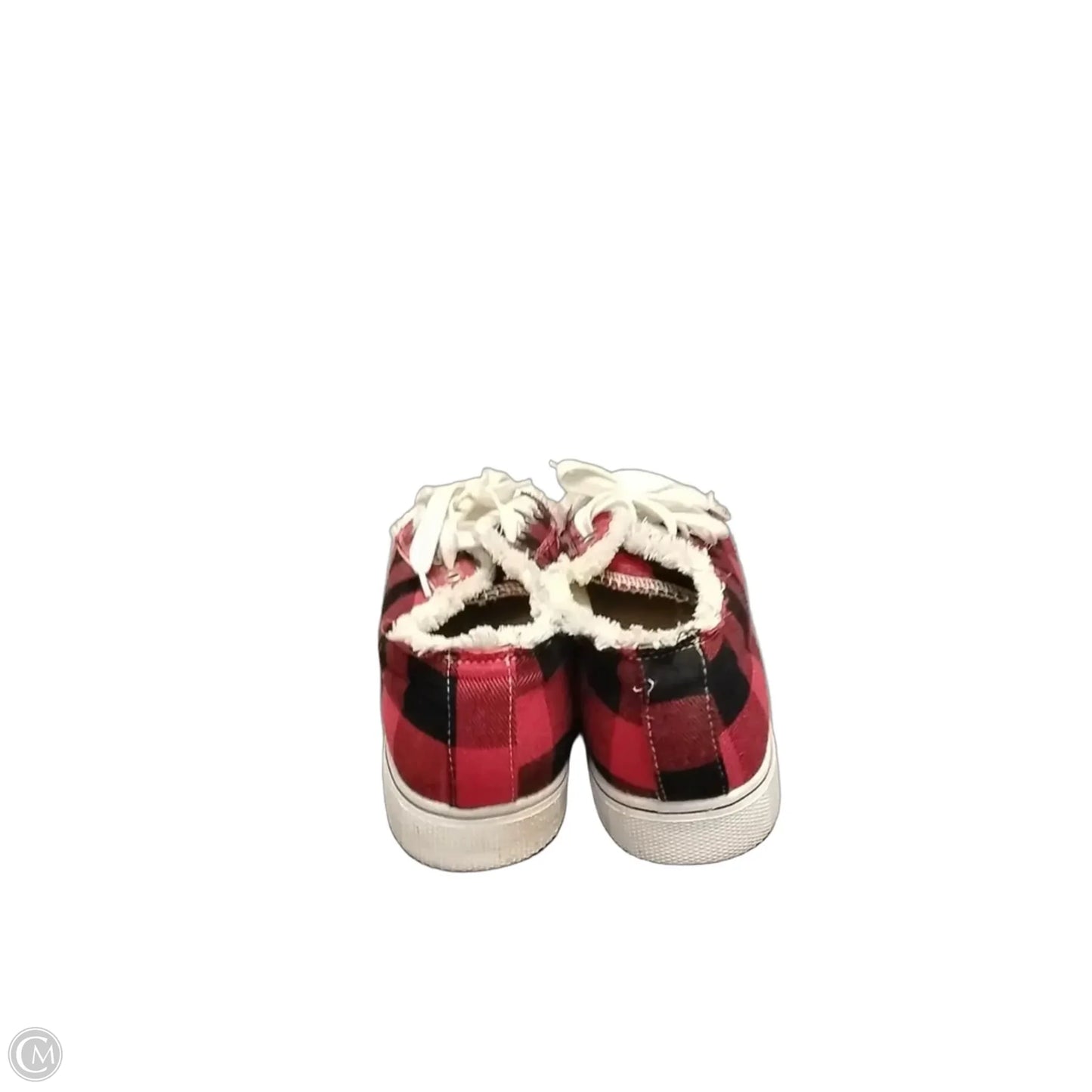 Shoes Sneakers By Cme In Plaid Pattern, Size: 10.5