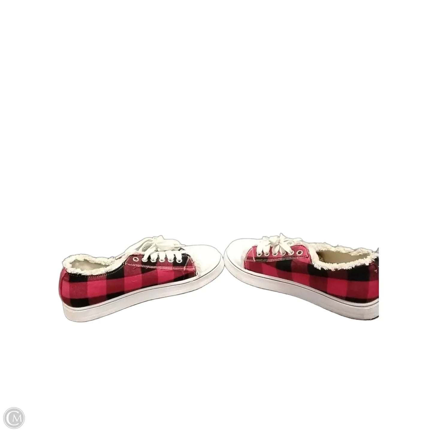 Shoes Sneakers By Cme In Plaid Pattern, Size: 10.5