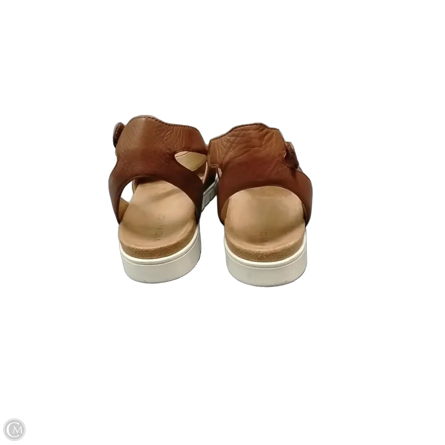 Sandals Flats By Vionic In Brown, Size: 10
