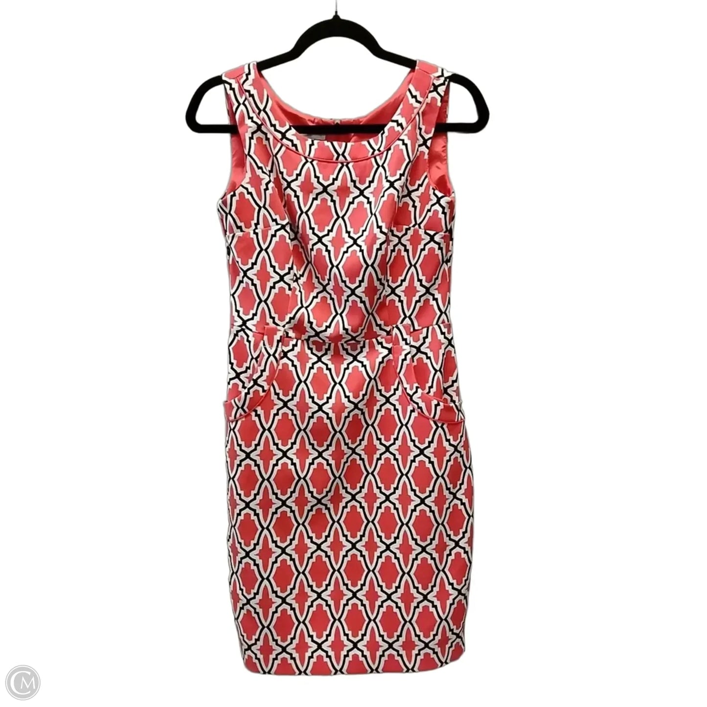 Dress Casual Midi By London Times In Orange, Size: 4