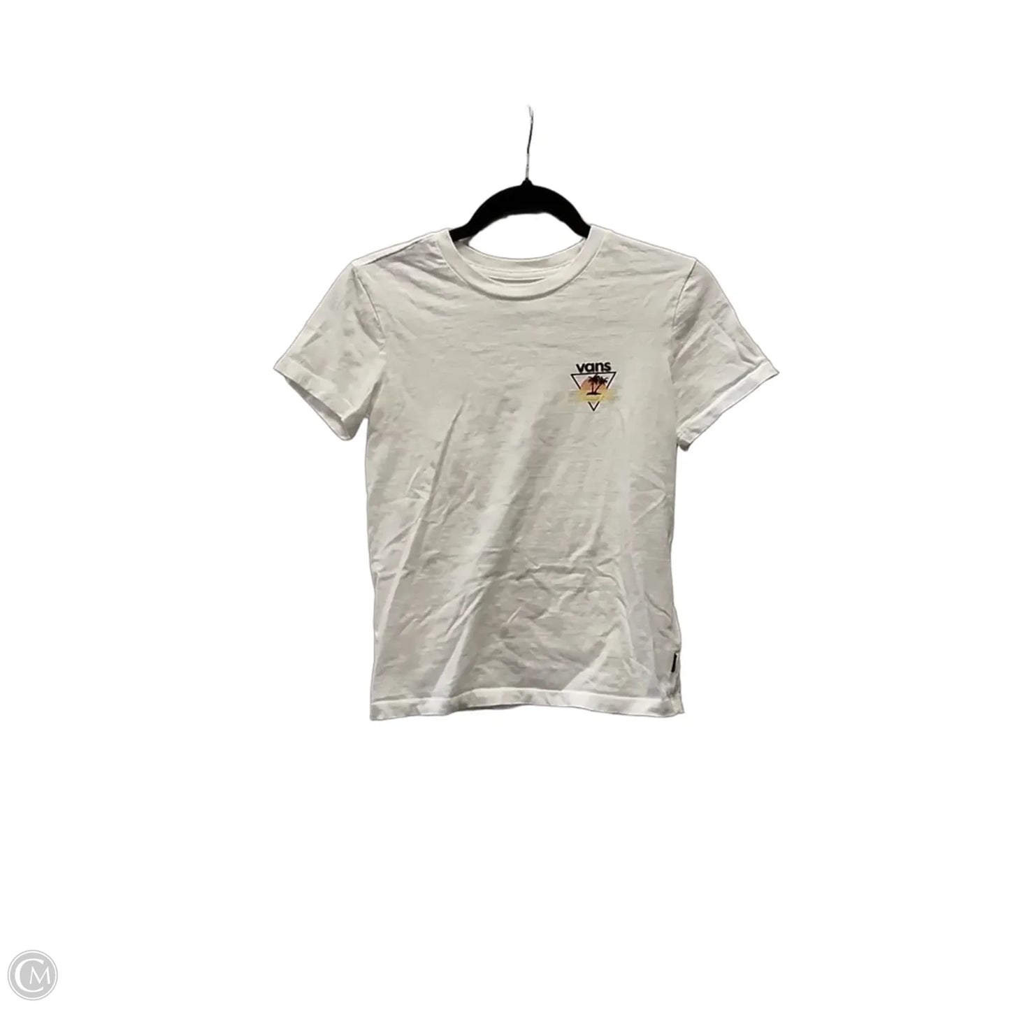 Top Short Sleeve By Vans In White, Size: Xs