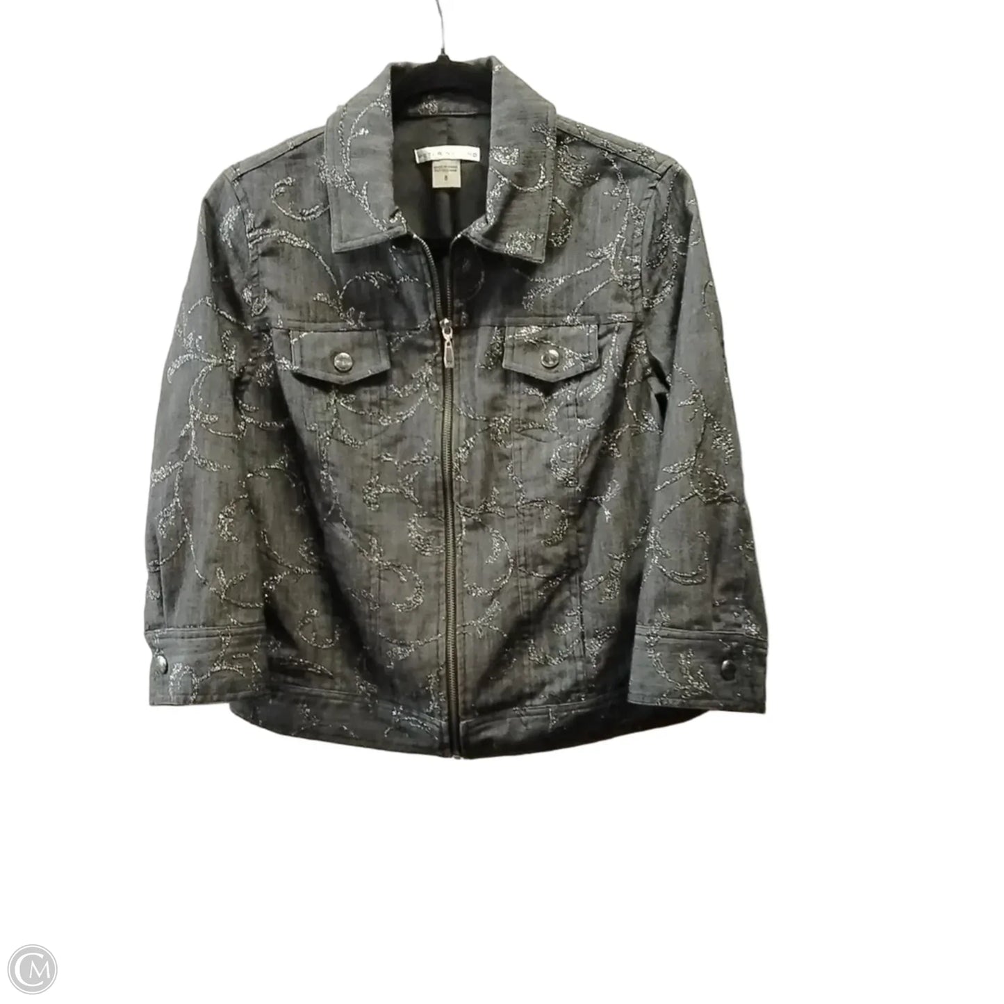 Jacket Other By Peter Nygard In Grey, Size: 8
