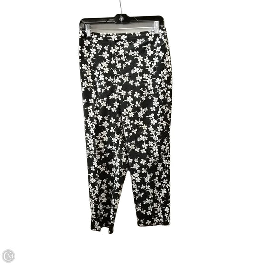 Pants Cropped By Loft In Floral Print, Size: 8